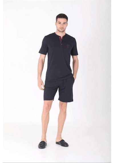 Kocabey 4'lü Pijama Takımı Lacivert