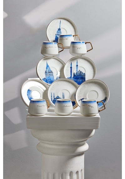 Karaca  X İst Collection  istanbul 6 Kişilik Kahve Fincanı Takımı