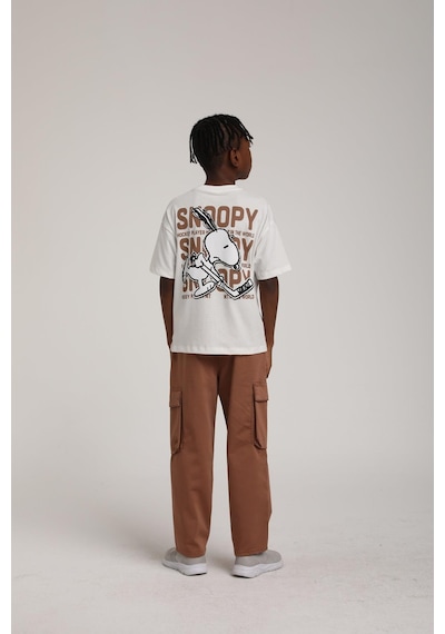 Jack Lions Erkek Çocuk Snoopy Baskılı Tshirt Beyaz