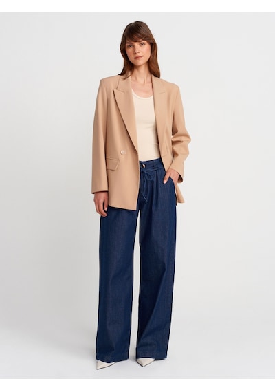 Dilvin 60770 Blazer Ceket-camel CAMEL