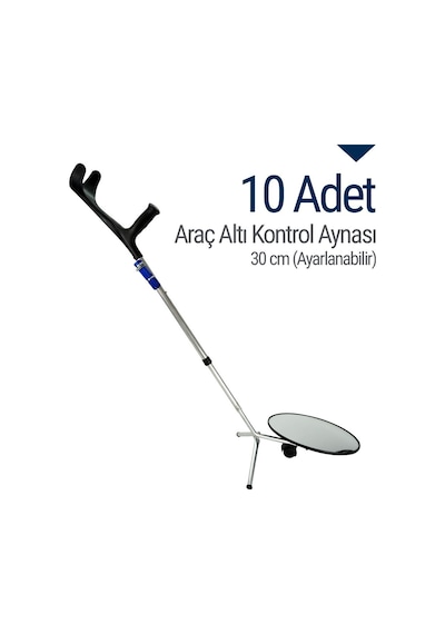 İleri Trafik Araç Altı Arama Aynası 30 CM Ayarlanabilir 10 Adet