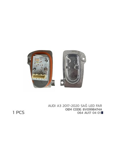 Nıken Audı A3 2017-2020 Sağ Led Far Modül 8v0998474a Nıken 064au170401