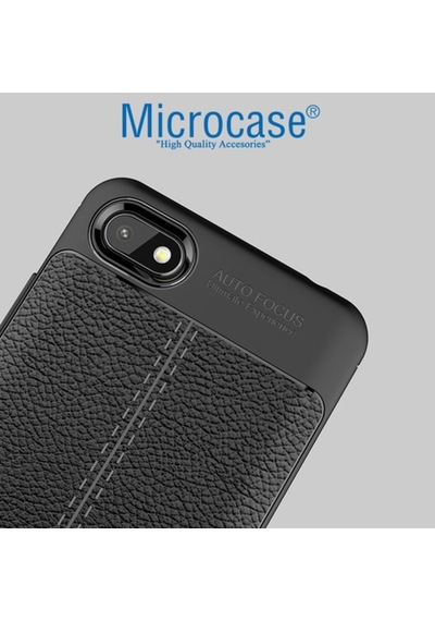 Microcase Xiaomi Redmi 6A Leather Tpu Silikon Kilif + Cam Koruma 292770335 - Seçenek / Cam Koruma-Tempered Glass Istiyorum