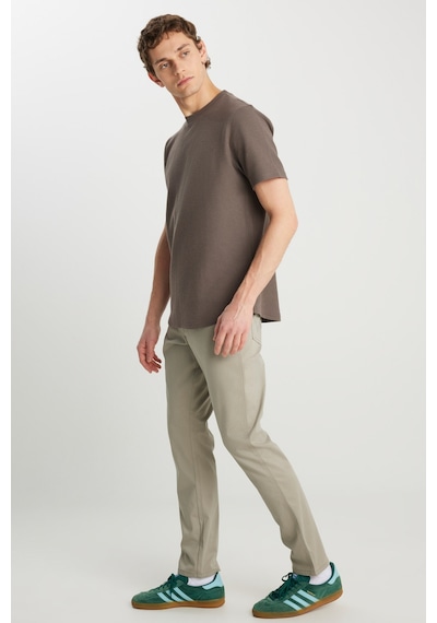 Wrangler Relaxed Fit Dokulu Bas Haki Erkek Kısa Kol T-shirt 000000000102265416 Haki