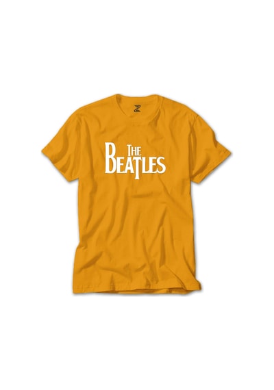 The Beatles Logo Sarı Tişört Sarı