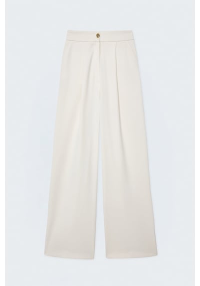 Sateen Lucy Pantolon - Krem-137393