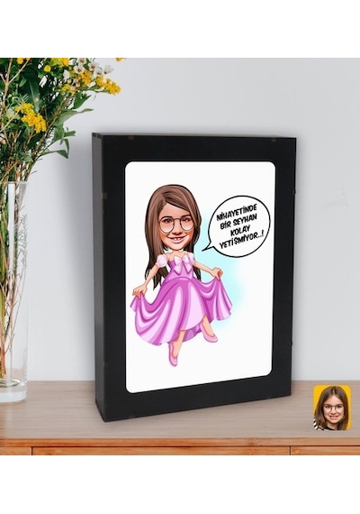 Kişiye Özel Isimli Kız Çocuk Kolay Yetişmiyor Karikatürlü Led Işı (508470789)