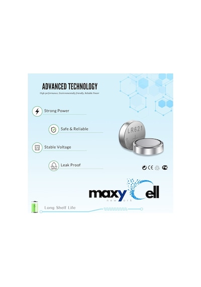 Maxycell 12 Adet Ag4 376 377 Sr626 Sr626sw Lr66 1.5v Düğme Pil, Saat Pili, Çocuklara Dayanıklı Ambalaj, Küçük Elektronik Cihazlar Için,ölçüm Cihazlar