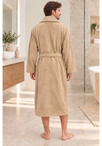 Özdilek Kadın/erkek Unisex Pamuklu Bornoz Xl - Bej