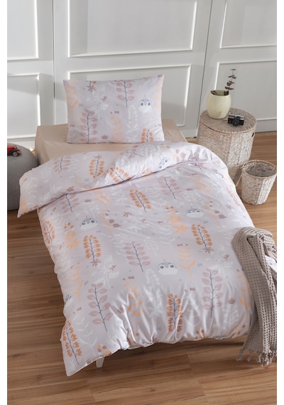 Eponj Home Tek Kişilik Pamuklu Nevresim Takımı 3 Parça Cikcik Desen Bej / Yumuşak Dokulu Bej