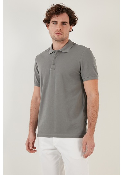 Buratti Pamuklu Regular Fit Düğmeli Erkek Polo Yaka T Shirt 5902127 Açık Haki