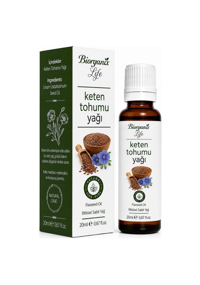 Keten Tohumu Yağı 20 Ml - Sıkılaştırıcı & Yaşlanma Karşıtı Yüz Bakım Yağı