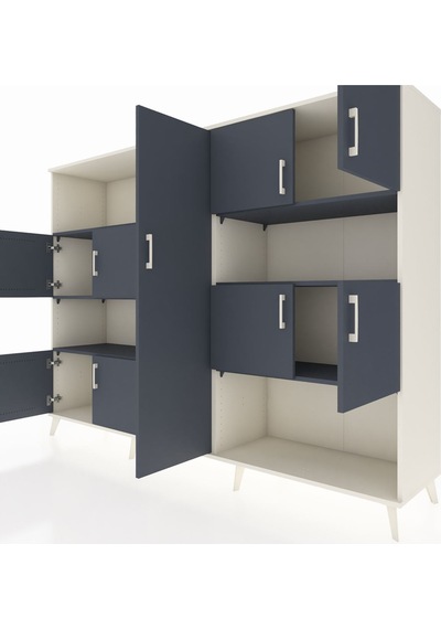 Hyperion Dolap 10 Raflı 9 Kapaklı 220x44x163 Aytaşı-antrasit Aytaşı-antrasit Hyperion Dolap 10 Raflı 9 Kapaklı 220x44x163 Aytaşı-antrasit Aytaşı-antrasit