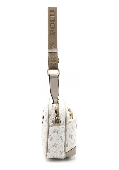 Silver Polo Sp1094 Kadın Çapraz Çanta Monogram Bej-kum