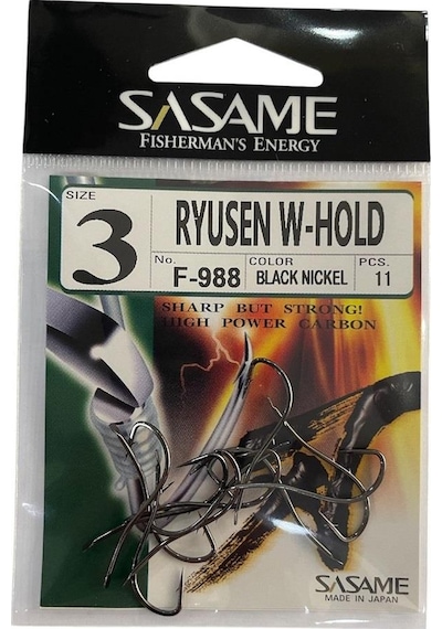 Sasame F-988 No:3 Ryusen W-hold Black Olta İğnesi 11 Adet