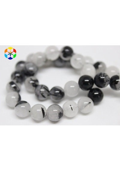 Bileklik Boy Rutil Kuvars Taşı Yarım Dizi 8mm 18cm Uzunluğundadır Çok Renkli