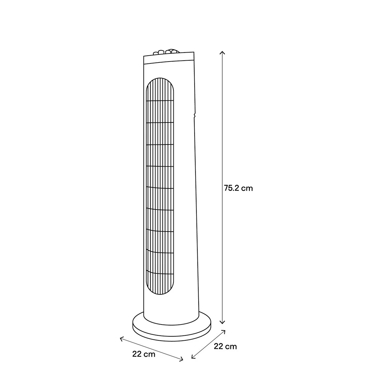 45w Kule Tipi Vantilatör Beyaz 76 Cm, 2 Yöne Salınımlı, Zaman Ayarlı Sessiz Vantilatör
