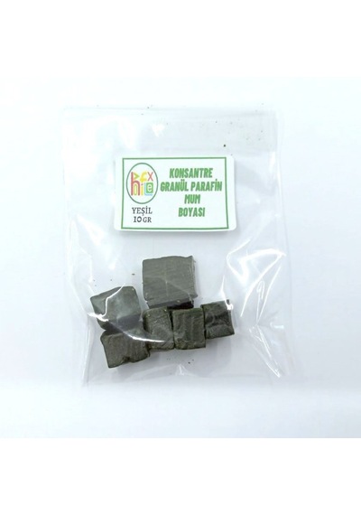 MUM BOYASI KONSANTRE GRANÜL PARAFİN SOYA WAX MUM BOYASI YEŞİL RENK 10 GR