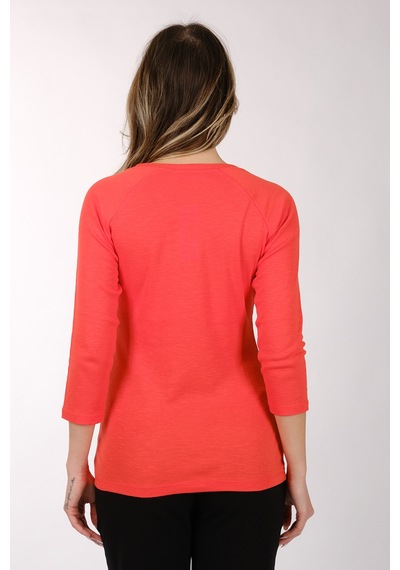 Daıdo Kadın T-shirt 19y311900983 Nar Çiçeği Daıdo Kadın T-shirt 19y311900983 Nar Çiçeği