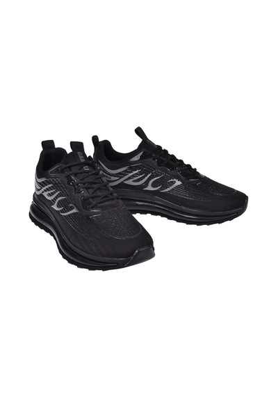 Gamelu Memory Foam Erkek Spor Ayakkabı Sneaker Ek-apple Siyah-siyah Siyah