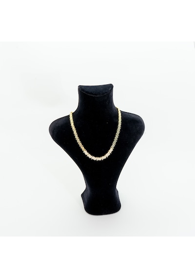 Biem Çelik Zirkon Taşlı Kolye Gold
