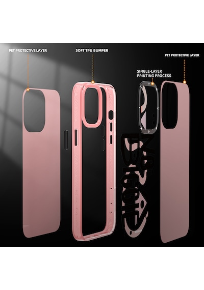 Youngkit Apple Uyumlu iPhone 14 Pro Kılıf Mutlu Mod Figürlü YoungKit Happy Mood Serisi Kapak YOUNGKİT-TA85952