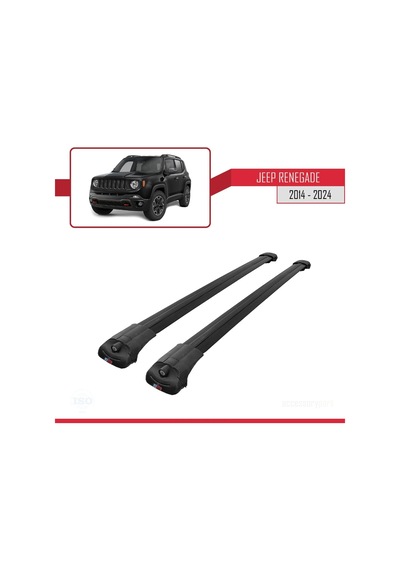 Jeep Renegade 2014 Ve Sonrası İle Uyumlu Ace-1 Ara Atkı Tavan Barı Siyah