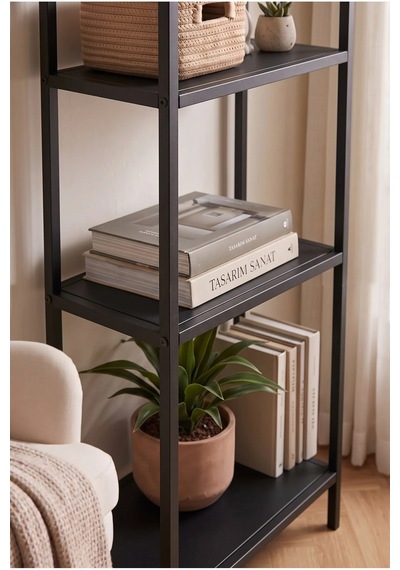 Mona 40cm Kemerli Çok Amaçlı Metal Raf - Siyah Dekoratif Banyo, Mutfak Ve Balkon Düzenleyici Kitaplık Mona 40cm Kemerli Çok Amaçlı Metal Raf - Siyah Dekoratif Banyo, Mutfak Ve Balkon Düzenleyici Kitaplık