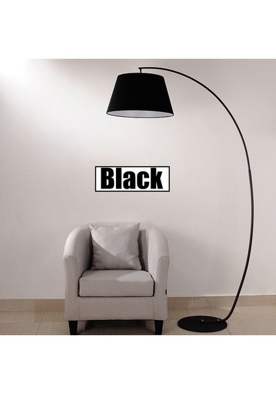 RİOLİGHT RETRO RUSTİK SİYAH KUMAŞ BAŞLIK MAFSALLI METAL LAMBADER