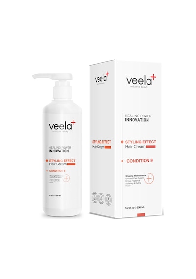 Veela Zor Şekillenen Saçlar İçin Durulanmayan Şekillendirici Saç Kremi 500 Ml