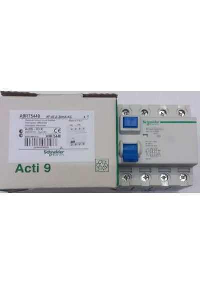 Schneider A9R75440 4X40A 30Ma Ac Kaçak Akım Koruma Rölesi