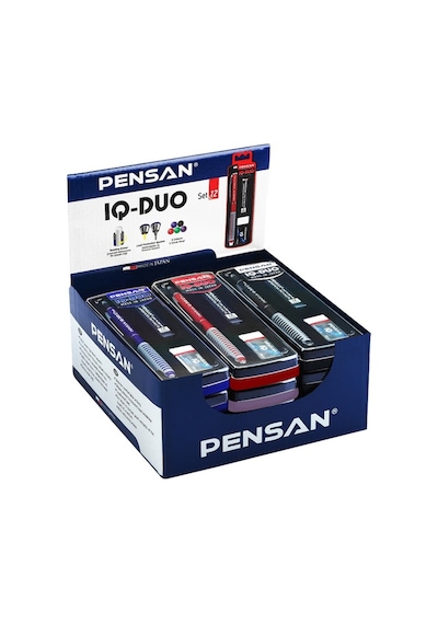 Pensan Iq-Duo Set 0.5 Mm Karışık Renkli  Silgi+Min