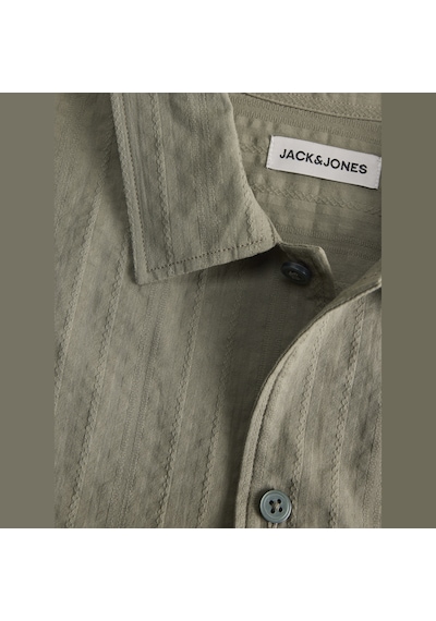 Jack & Jones Erkek Relaxed Fit Kisa Kollu Gömlek - Easton - 12294082 Vetiver