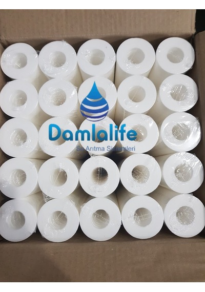 10'' Su Arıtma Spun 1 Micron Sediment Tortu Filtresi (50 Adet)