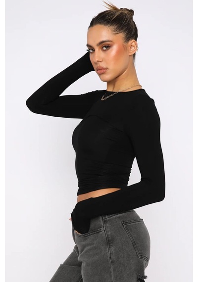 Madmext Siyah Basic Slim Kadın Body Mg1994-siyah Siyah