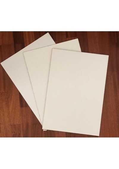 Mobilreyon 20 Adet Beyaz Duralit Mdf, Tek Tarafı Beyaz Boyalı, 3 Mm Kalınlık, A4 Ebatında