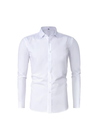 Erkek Slim Fitt Uzun Kol Likralı Gömlek 2392 Bgl-st04380 Beyaz