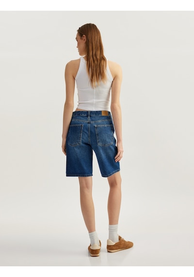 Koton Rahat Kesim Normal Bel Denim Şort Orta İndigo 5sal40007md İndigo Koton Rahat Kesim Normal Bel Denim Şort Orta İndigo 5sal40007md İndigo