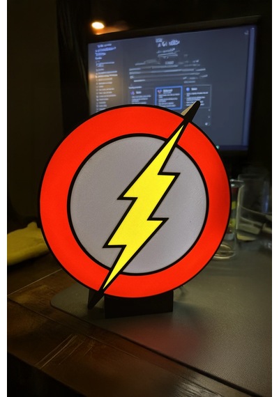 The Flash Dekoratif Aydınlatma Led Gece Lambası Beyaz