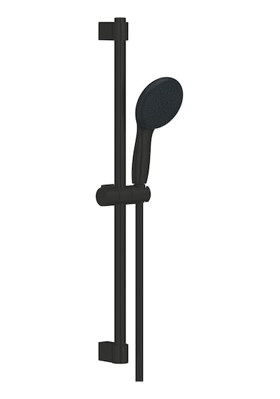 Grohe Tempesta 110 Sürgülü Duş Seti, 2 Akışlı, Mat Siyah, 261622433 Krom
