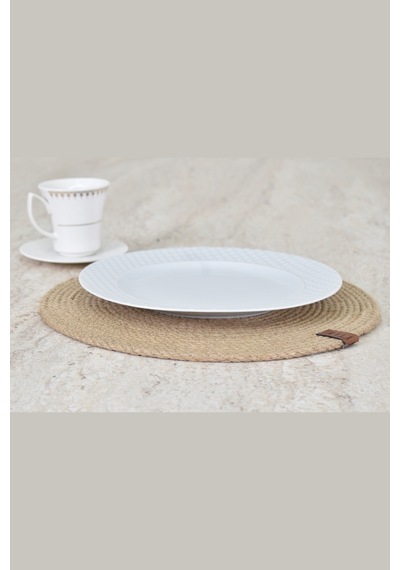 Vilinze Hasır Jüt Ip Supla / Amerikan Servis - 32 Cm 4 Adet