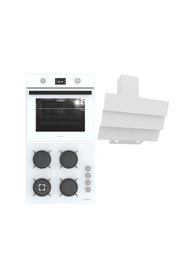 Termikel Ankastre Set BO O6555C W + BH P6194C W + CH S6532C WW Beyaz Ankastre Set