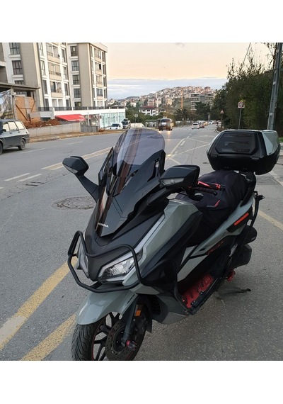 Motocam Honda Forza 250 Ön Cam 2021-2026 Model 47cm Füme Renkli 4mm Uzun