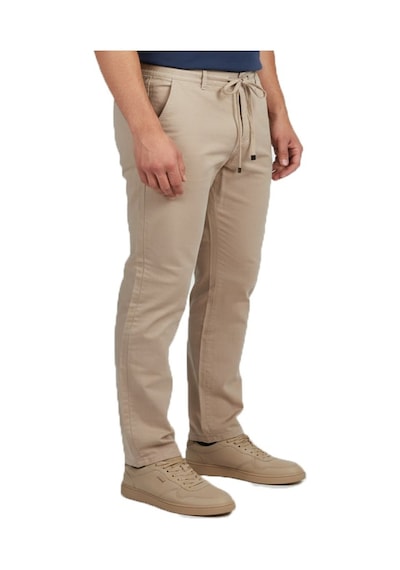 Twister Jeans Twister Crespo 680 Bej Rahat Kesim Normal Bel Dar Paça Erkek Kanvas Pantolon