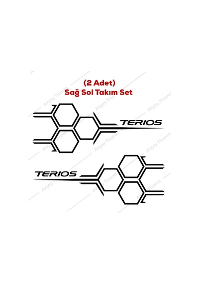 Terios Kapı Altı Sticker Daihatsu Terios Sticker Oto Sticker