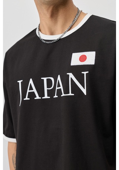 Fıfa World Cup 26 Japonya Oversize Tişört Siyah