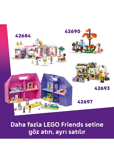 LEGO® Friends Doğa Kampı Kulübesi 42682 - 6 Yaş ve Üzeri Çocuklar için 2 Mini Bebek İçeren Yaratıcı Oyuncak Yapım Seti (295 Parça)