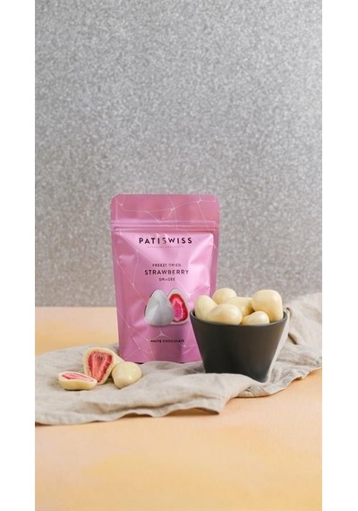 Patiswiss Beyaz Çikolatalı Çilek Draje 6 x 80 G