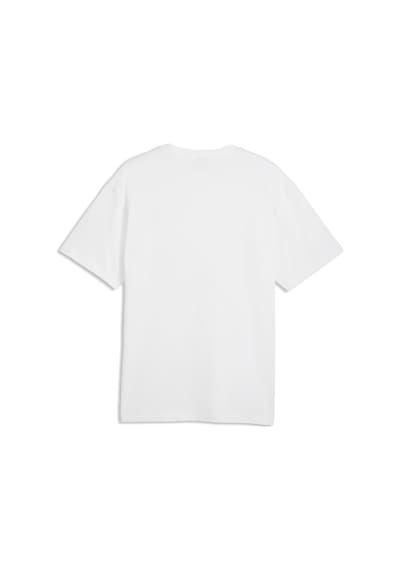 Puma Essentıals Elevated Cat Logo Erkek Geniş Kesim Tişört 634391 02 Beyaz