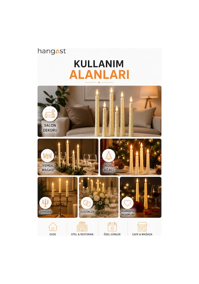 6'lı Led Şamdan Mum Seti Uzaktan Kumandalı Timer Özellikli Gerçek Mum Görünümlü Sıcak Sarı Işıklı Pilli Dekoratif Mum Krem 6'lı Led Şamdan Mum Seti Uzaktan Kumandalı Timer Özellikli Gerçek Mum Görünümlü Sıcak Sarı Işıklı Pilli Dekoratif Mum Krem